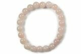 Rose Quartz Stone Bracelet - Elastic Band - Photo 2